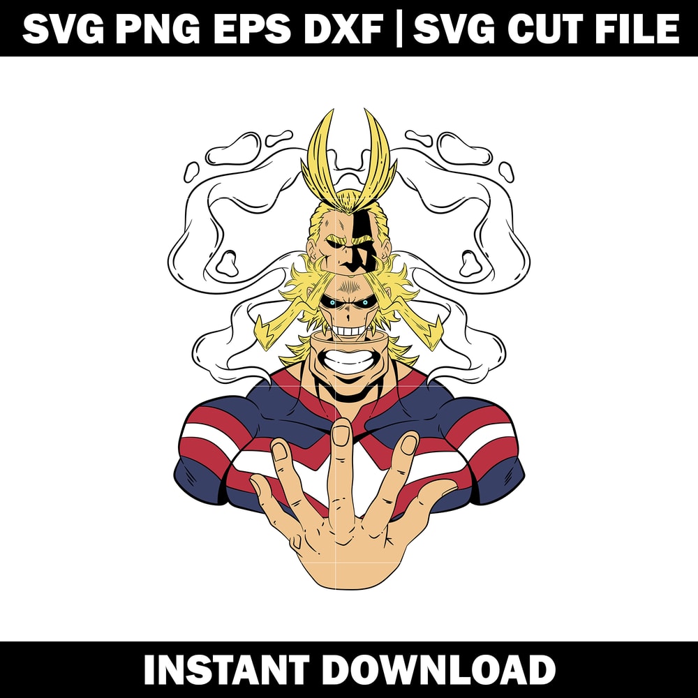 All Might Toshinori Yagi Anime svg