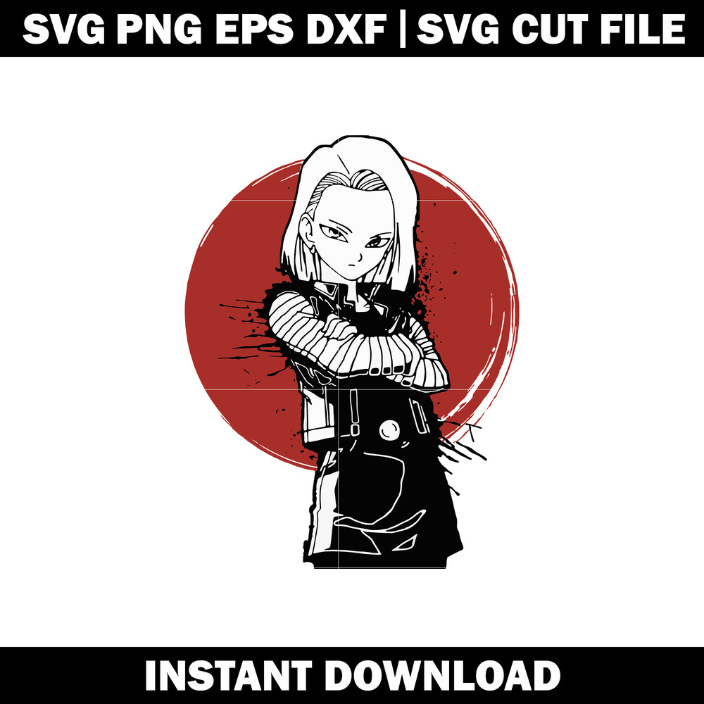 Android 18 Dragon Ball svg