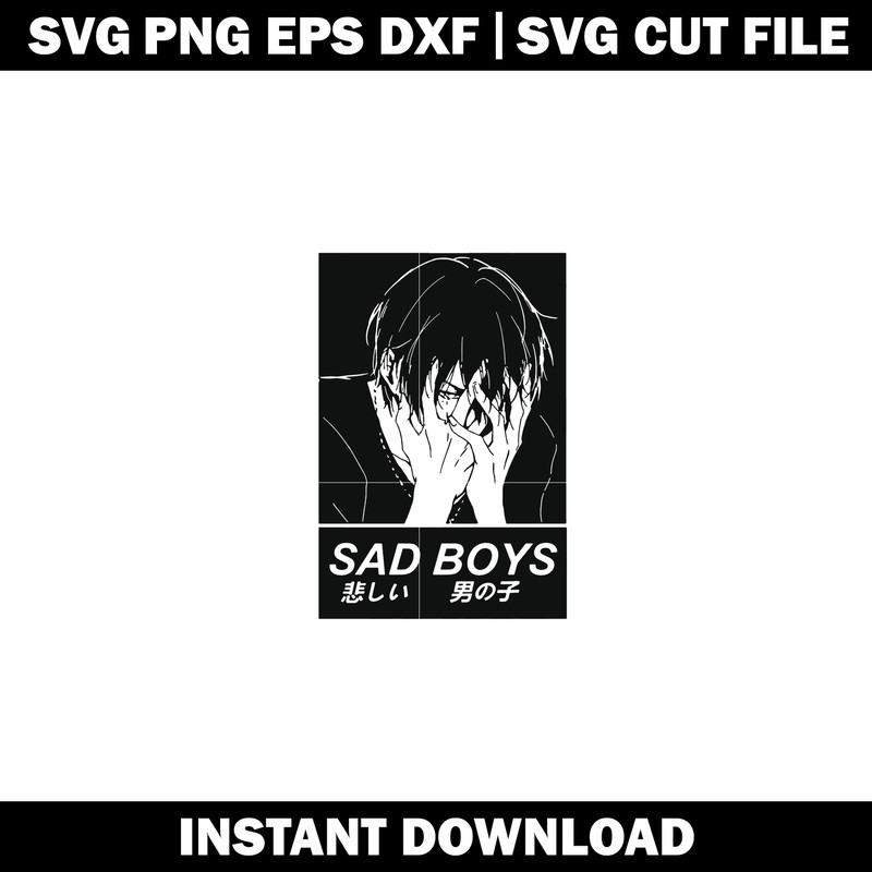 Anime Sad Error Boys svg