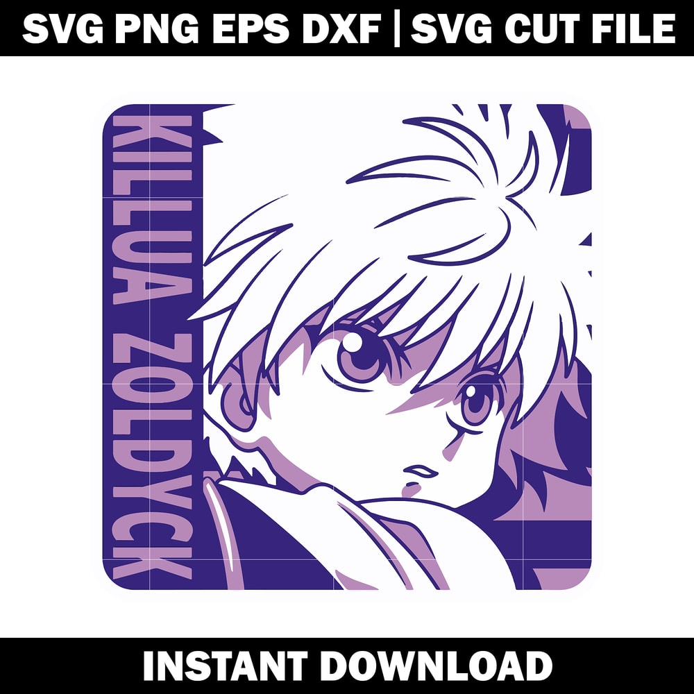 Anime Killua Zoldyck Svg