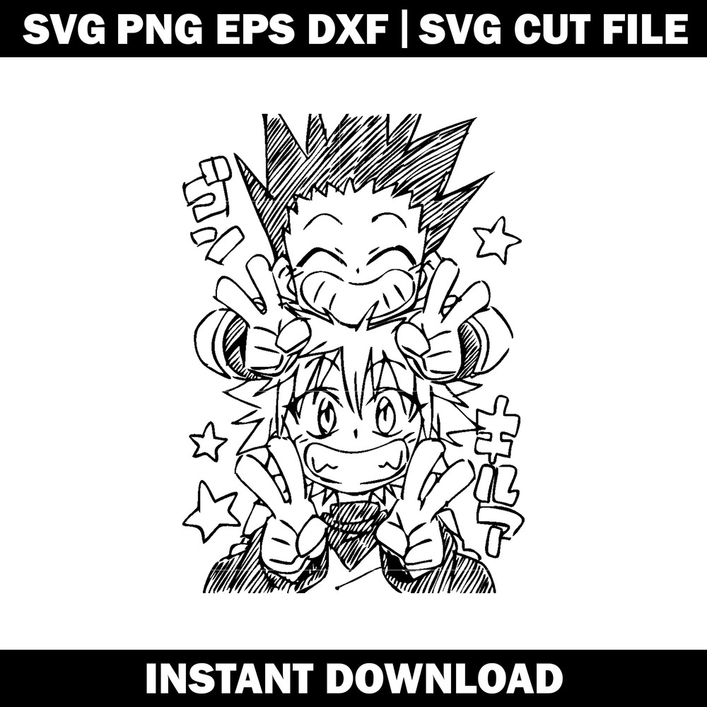 Anime Killua And Gon Svg
