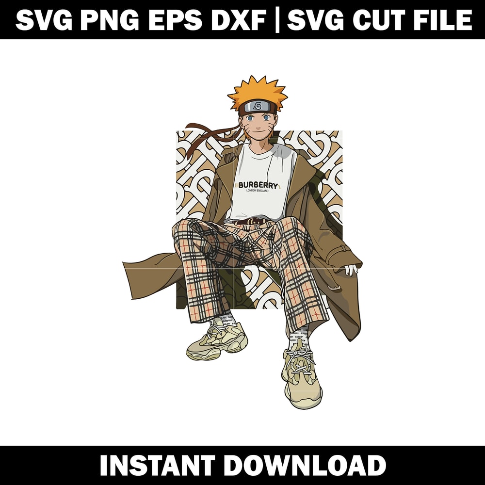 Naruto Burberry svg