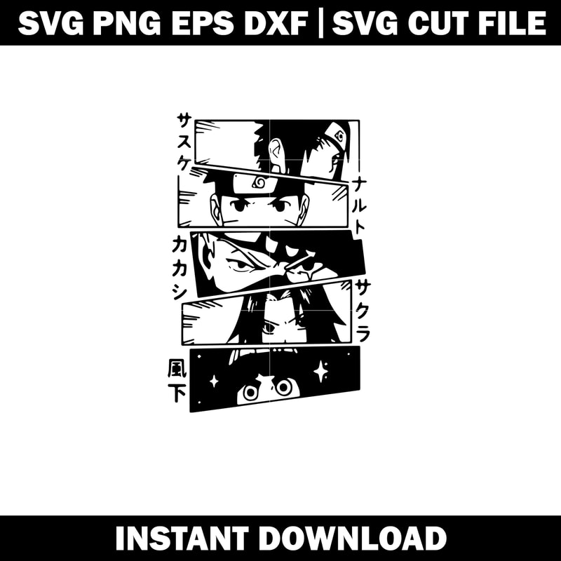Naruto characters Svg
