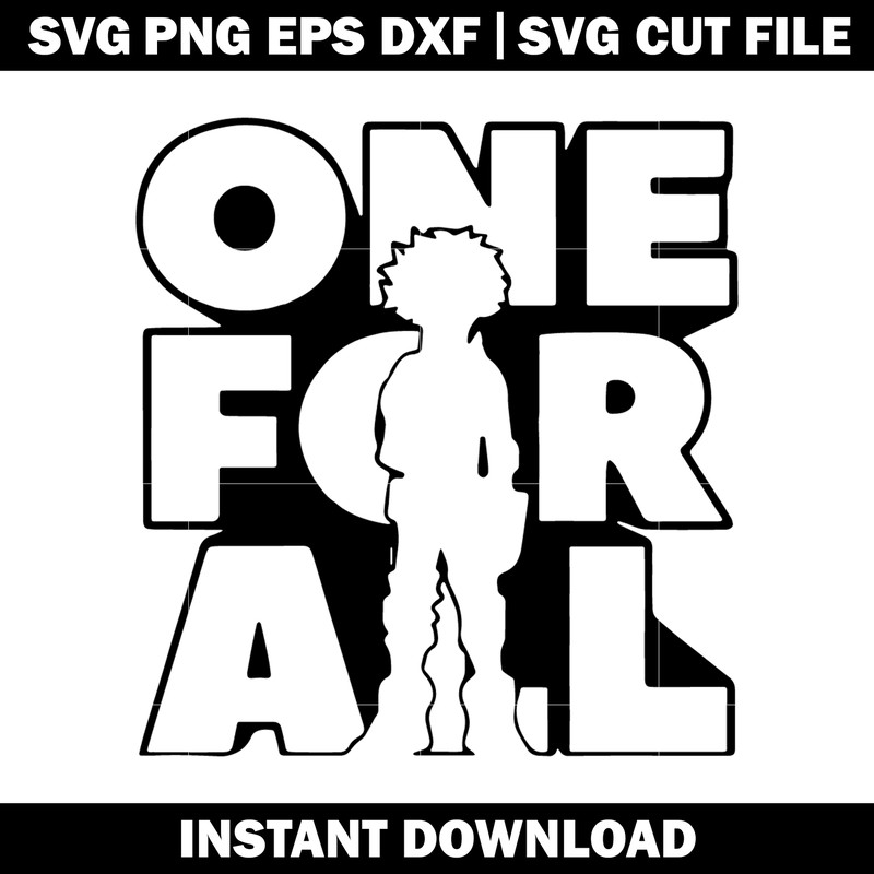 One For All Izuku Midoriya Svg