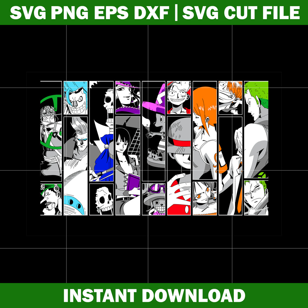 One Piece Character Svg