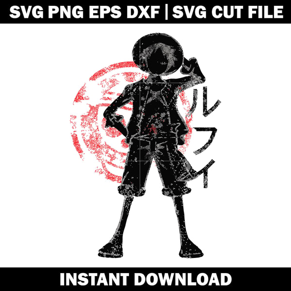 Anime One Piece Luffy Logo Faint svg, Anime svg, logo shirt | Inspire ...