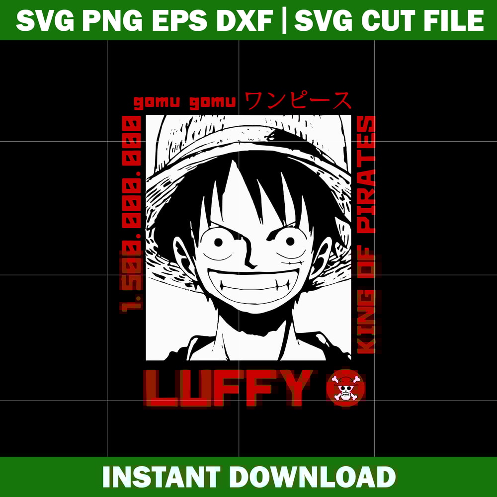 One Piece Monkey D. Luffy Svg