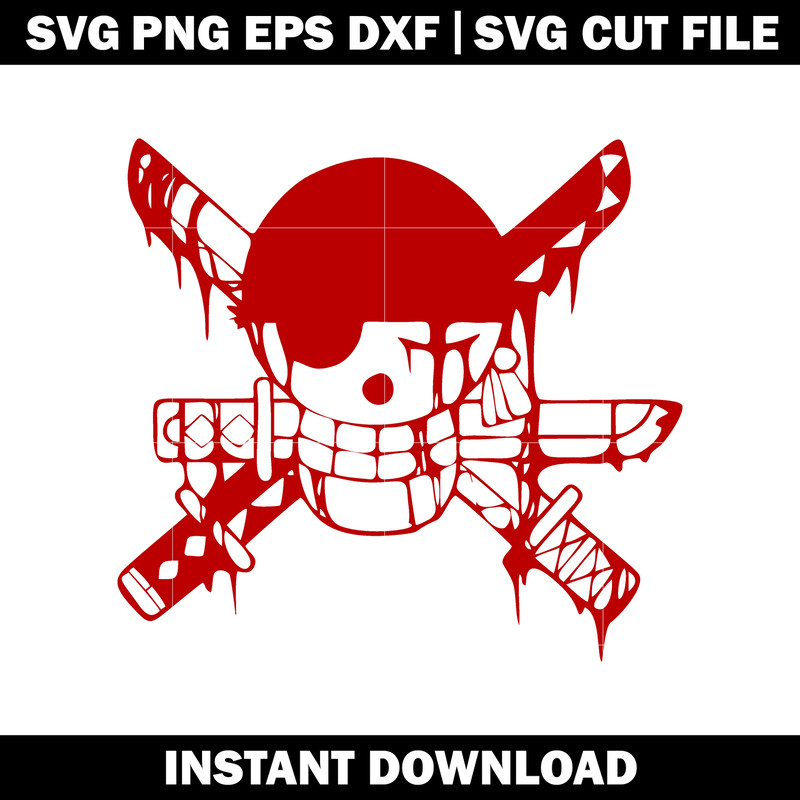 One Piece Skull Svg