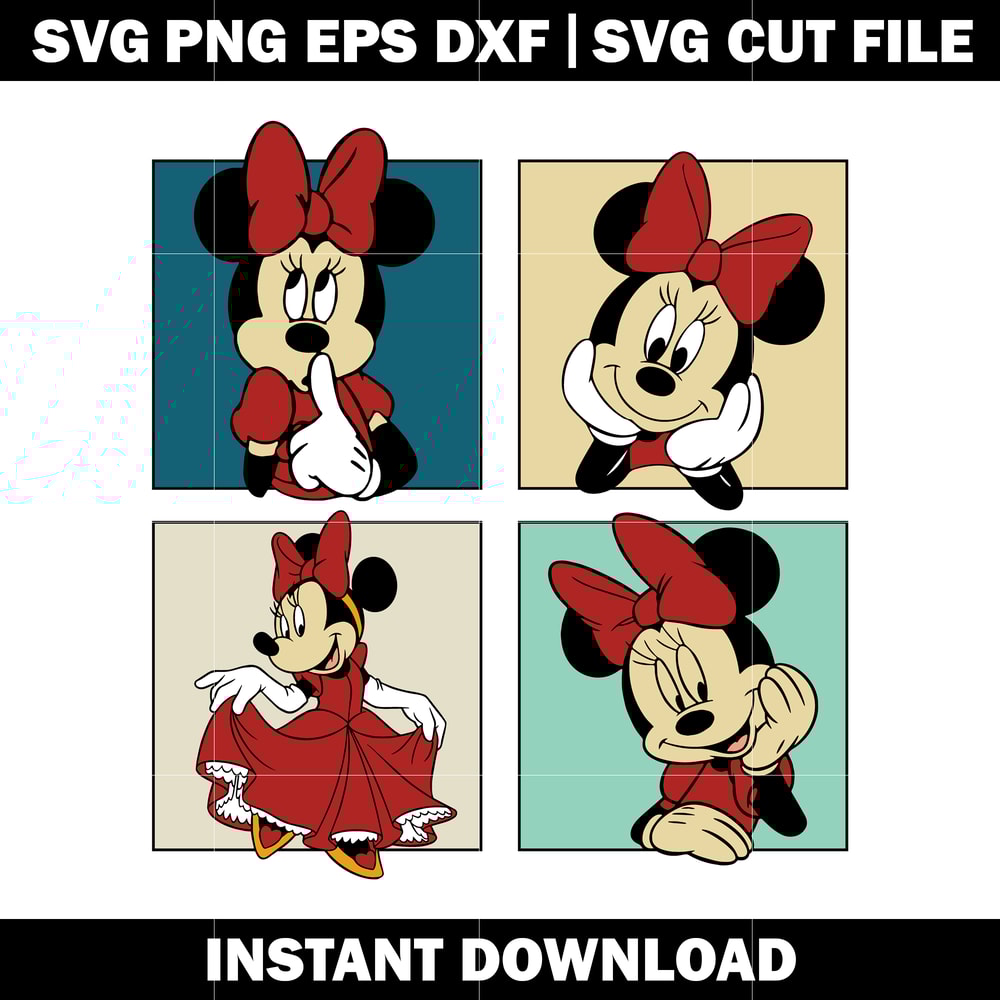 Girl Minnie & Friends svg