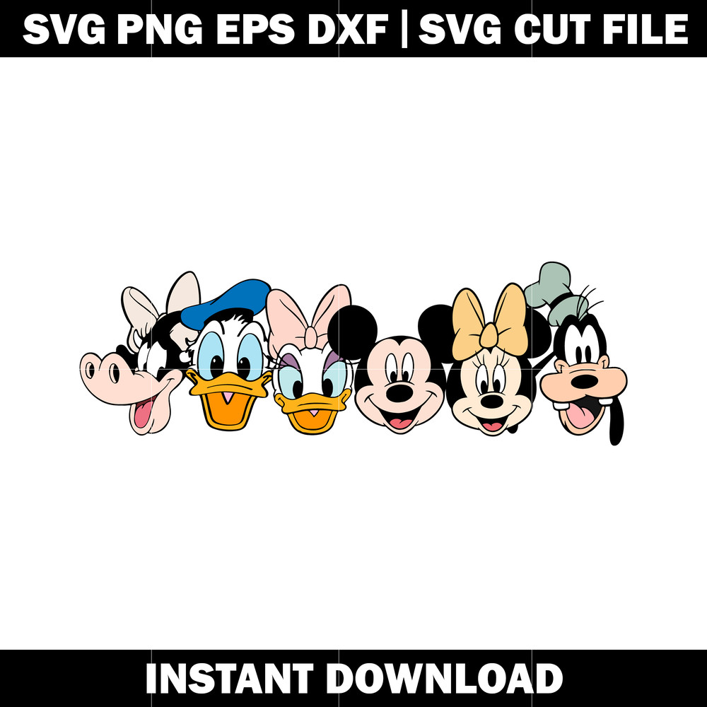 Kids Bedroom Nursery Baby Mickey Minnie Donald svg