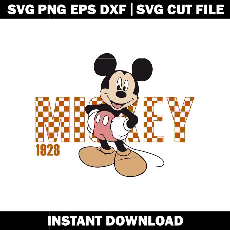 1928 Mickey Minnie Mouse vacation svg