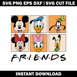 Disney Friends svg, Mickey Mouse svg, Disney vacation svg, logo design svg, Digital file, Instant download.