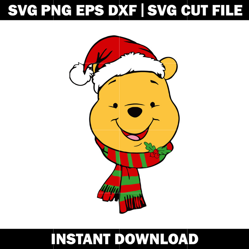 Winnie The Pooh Christmas Winnie The svg