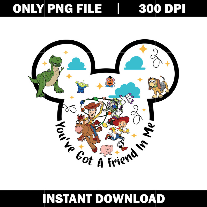 Mickey You've Got A Friend In Me Toy Story png