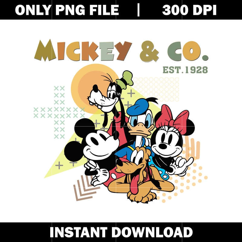 Funny mickey & co png