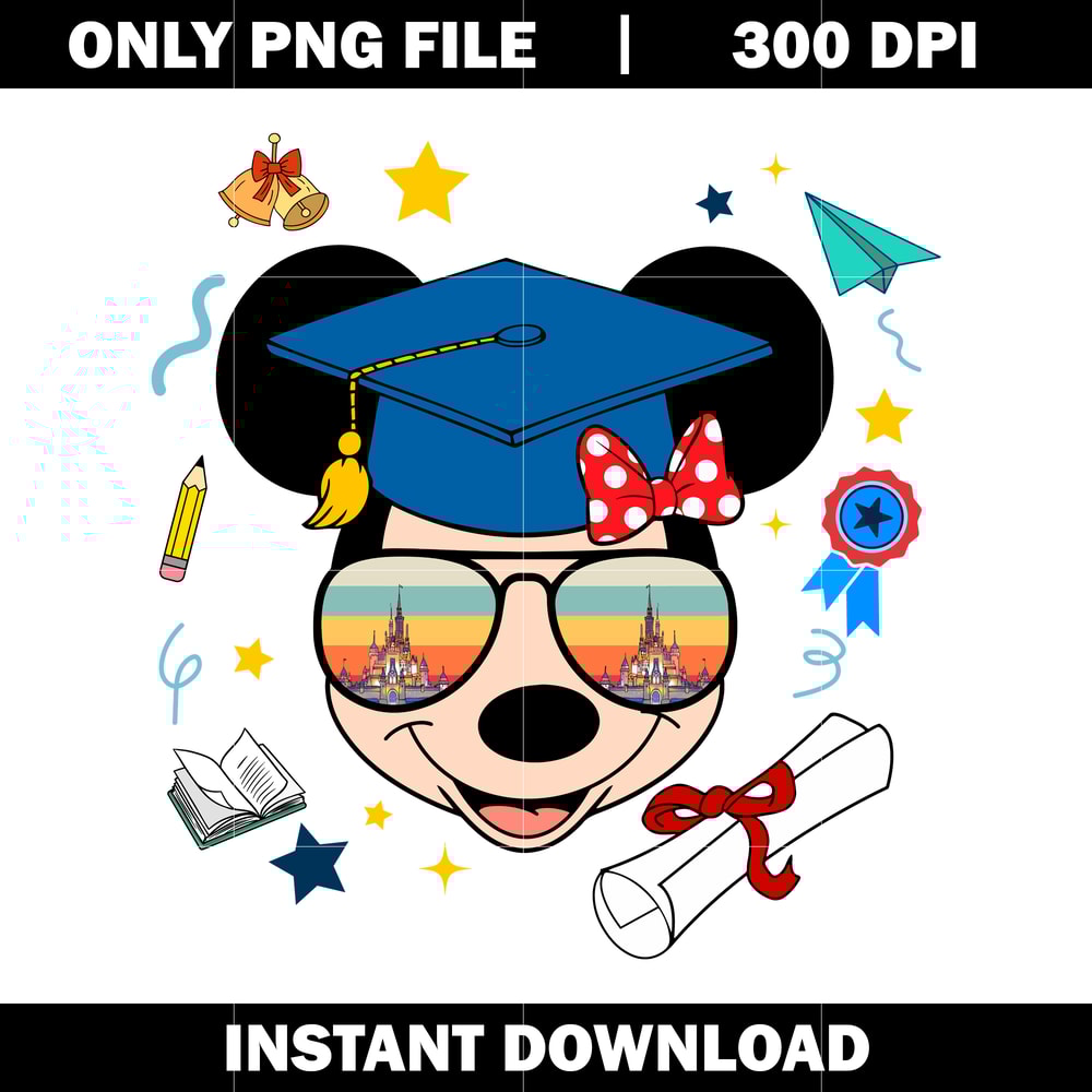 Minnie Mouse Graduation png