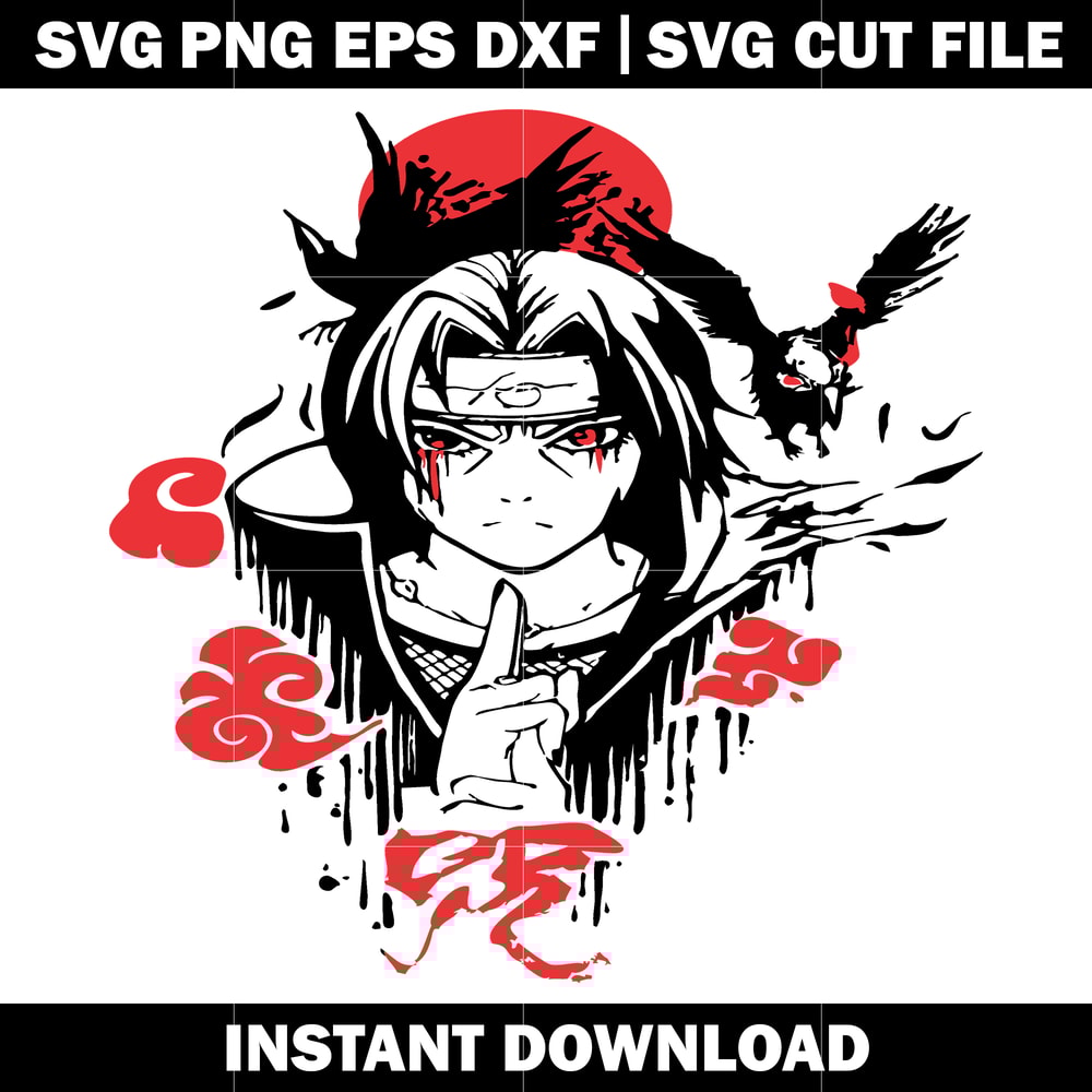 Uchiha Itachi cartoon svg