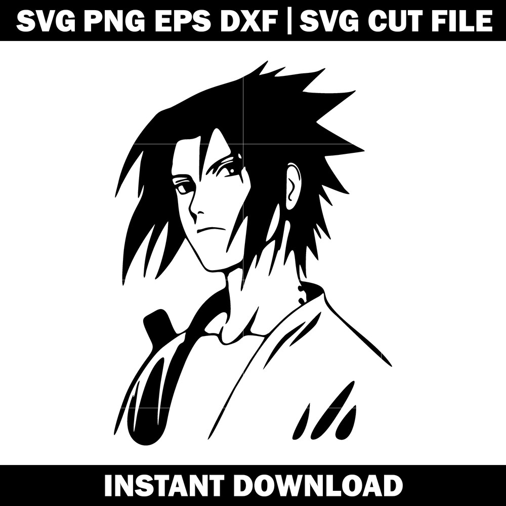 Adesivo Sasuke Uchiha Para Parede anime svg