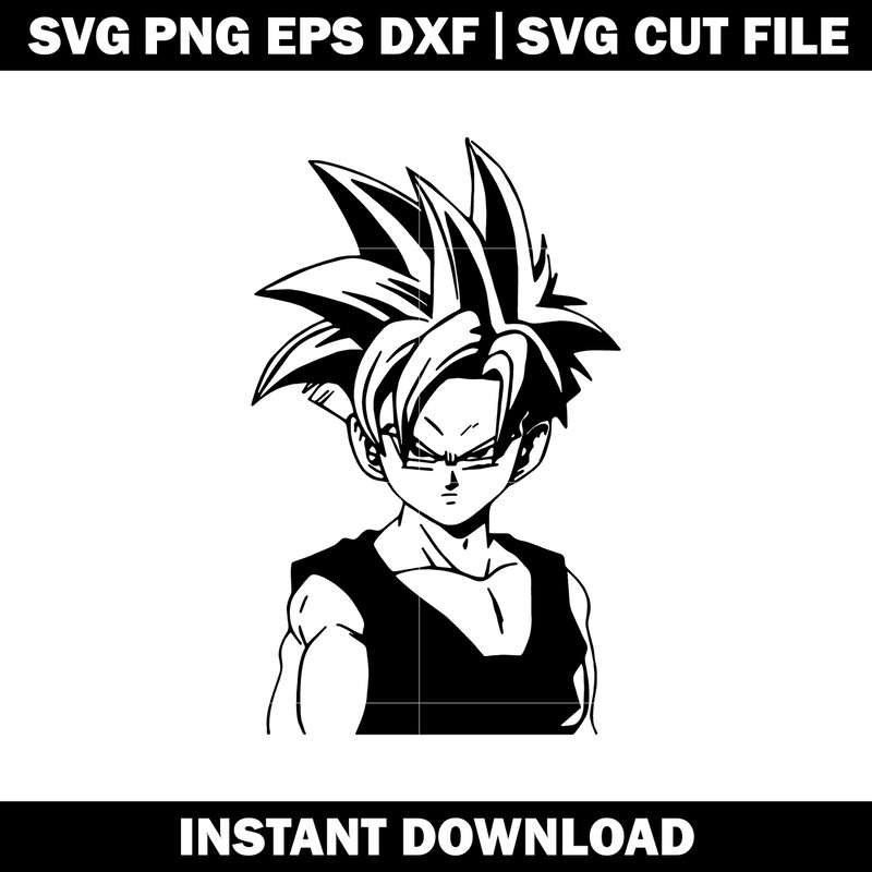 super sayan goku svg