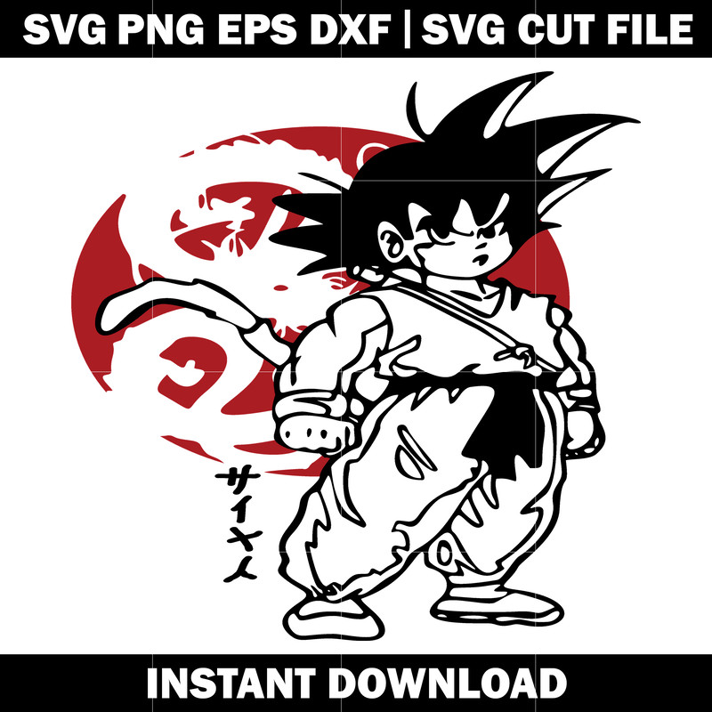Goku Flying svg