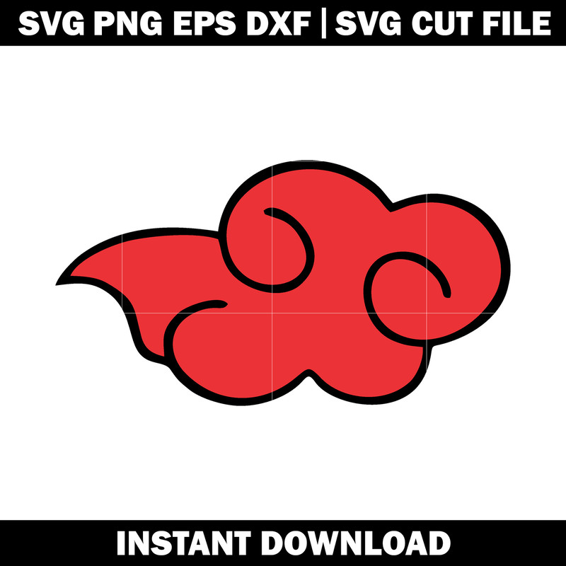 Akatsuki Cloud Logo Anime svg