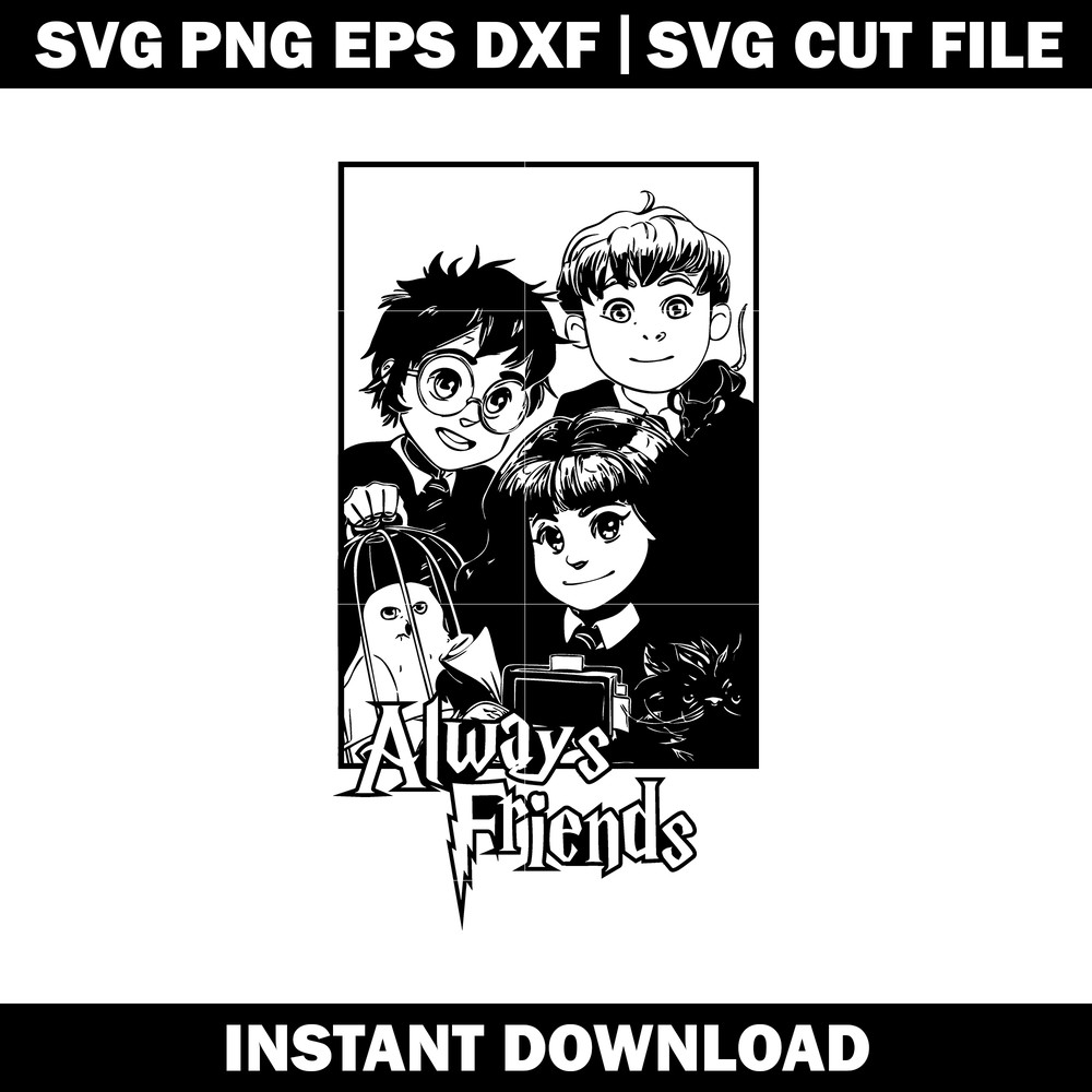 Potter and friends svg