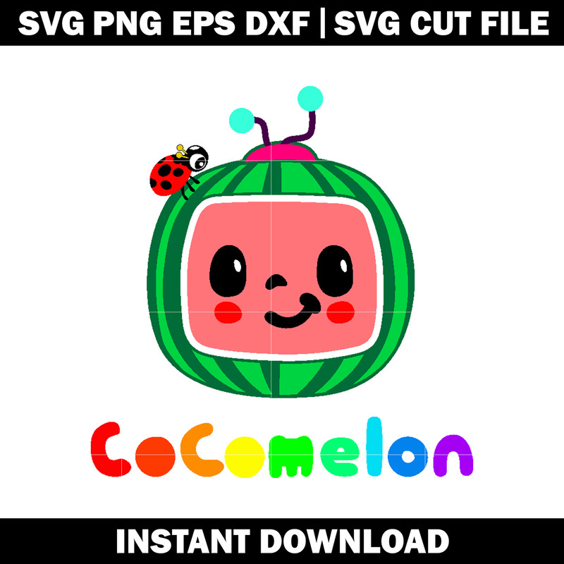Rainbow Cocomelon svg