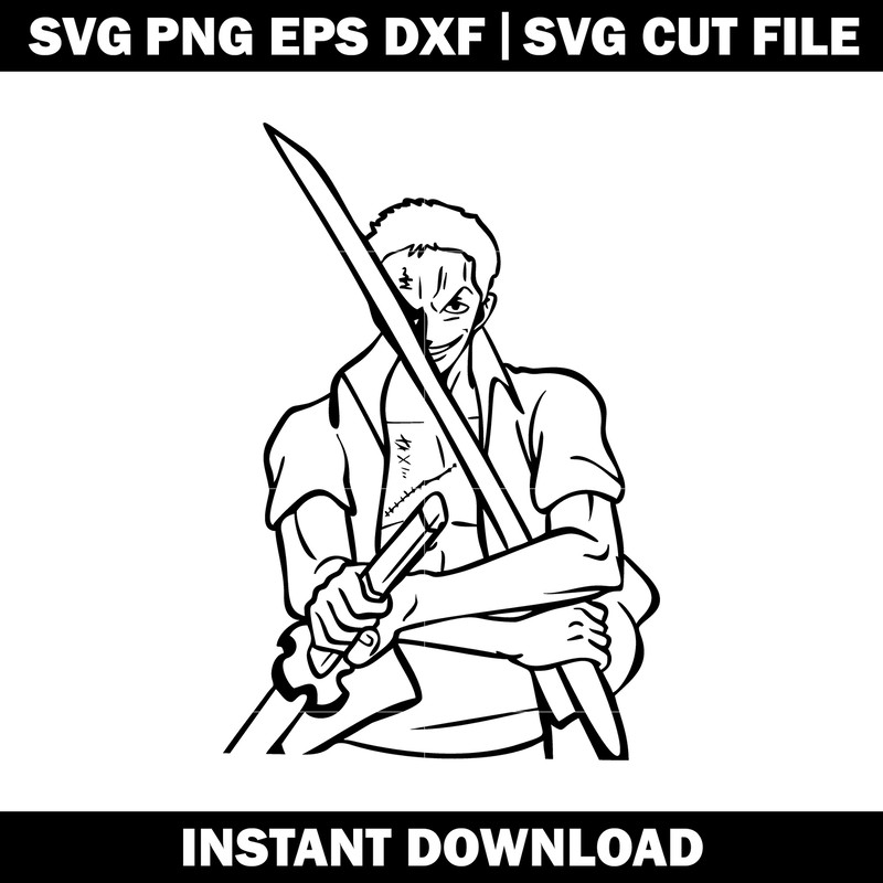Zoro Take The Swords svg