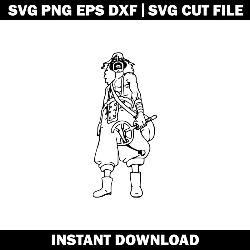 Usopp One Piece svg