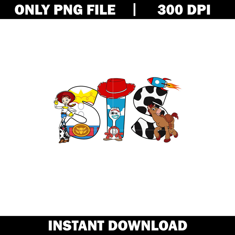 Toy Story Letters sis Png