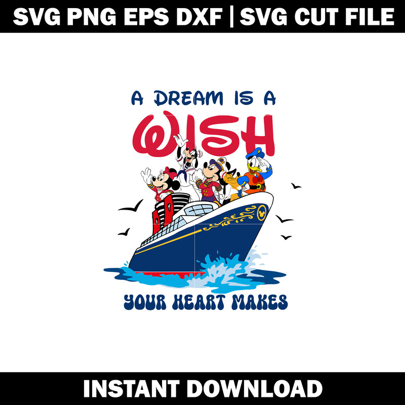 Cruise A Dream Is A Wish svg