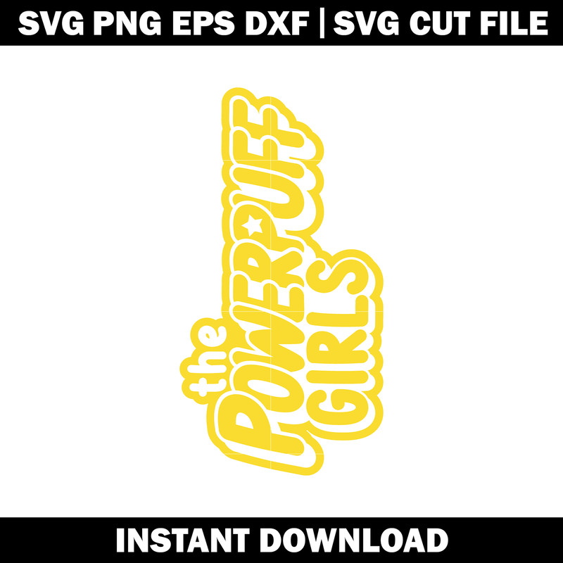 The Powerpuff Girls Logo svg