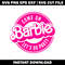 Barbie Party Logo svg