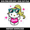 Hello Kitty Barbie svg
