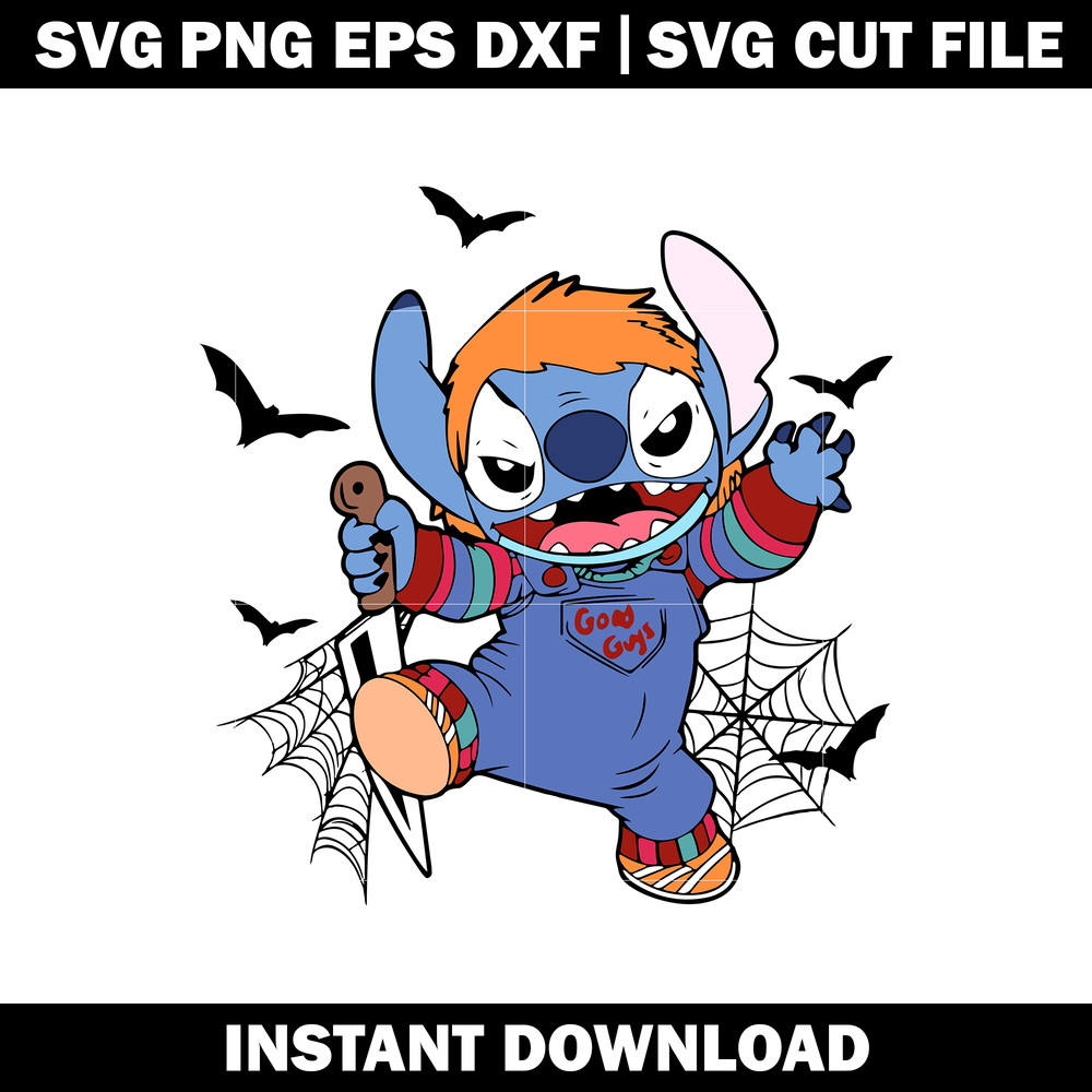 Stitch Chucky Halloween svg