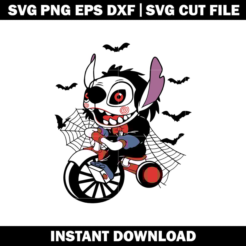 Stitch Jigsaw Halloween svg