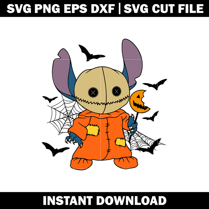 Sam Trick or Treat Stitch svg