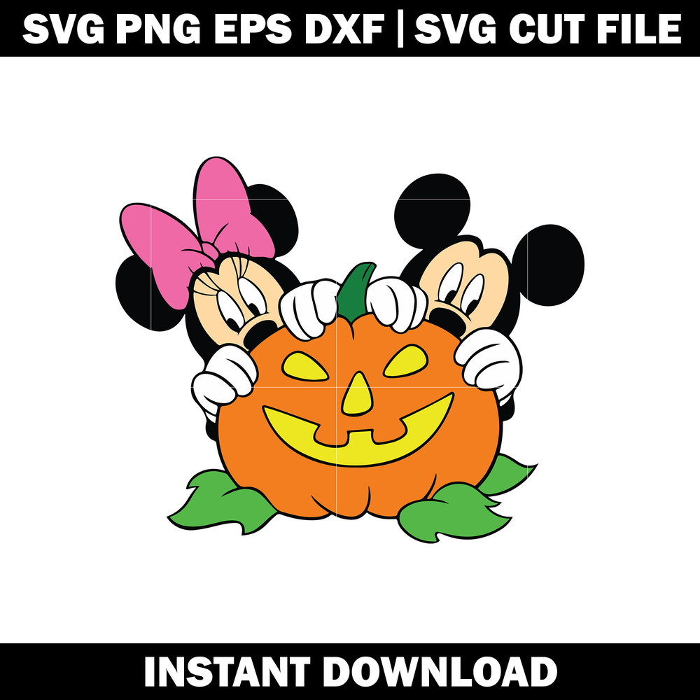 Halloween Mickey And Minnie svg