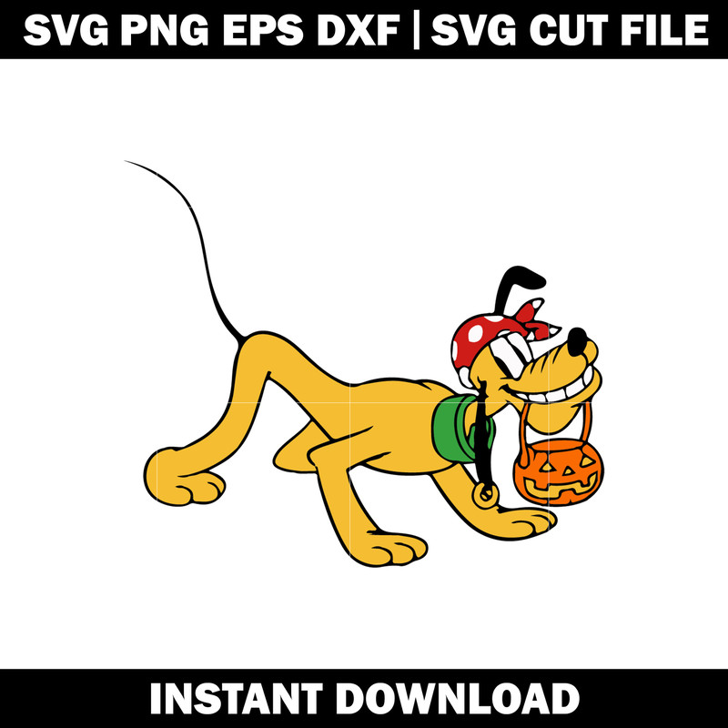 Disney Pluto Cartoon svg