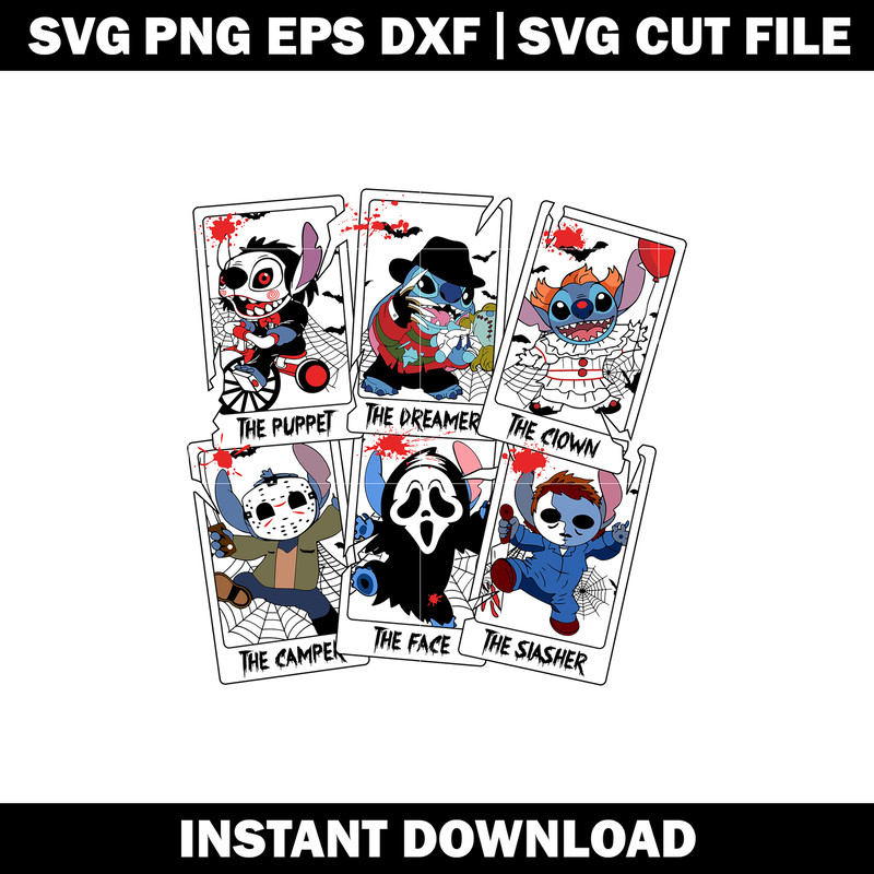 Lilo and Stitch Tarot Cards svg