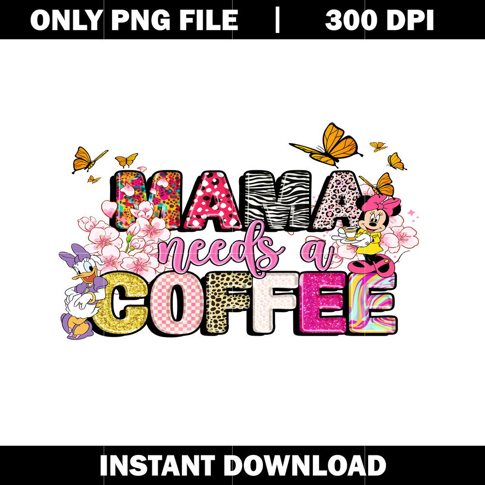 Mama needs coffee Royalty Free Vector svg