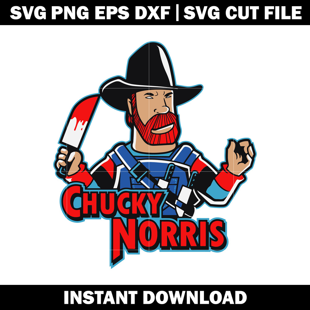 Chucky Norris Doll svg