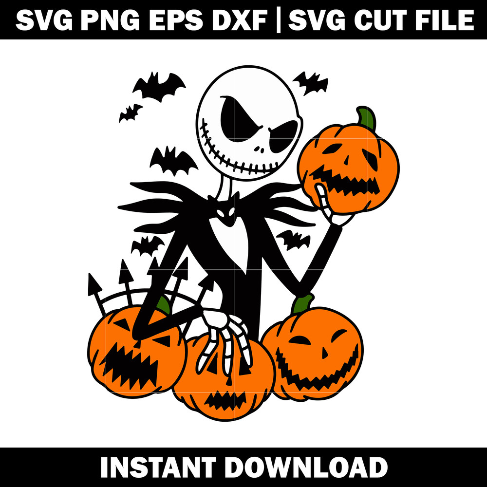Jack Skellington Halloween svg