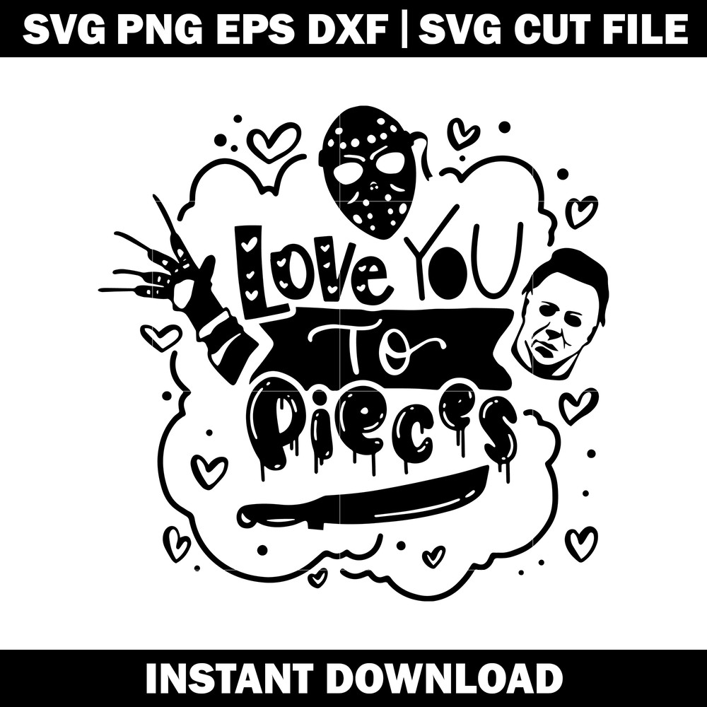 Love You To Pieces logo svg