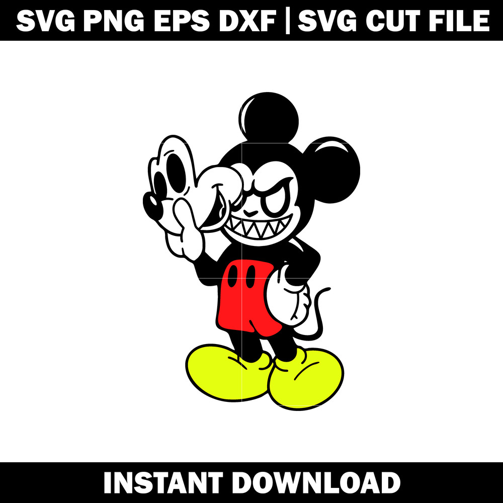 Mickey Horror Face svg