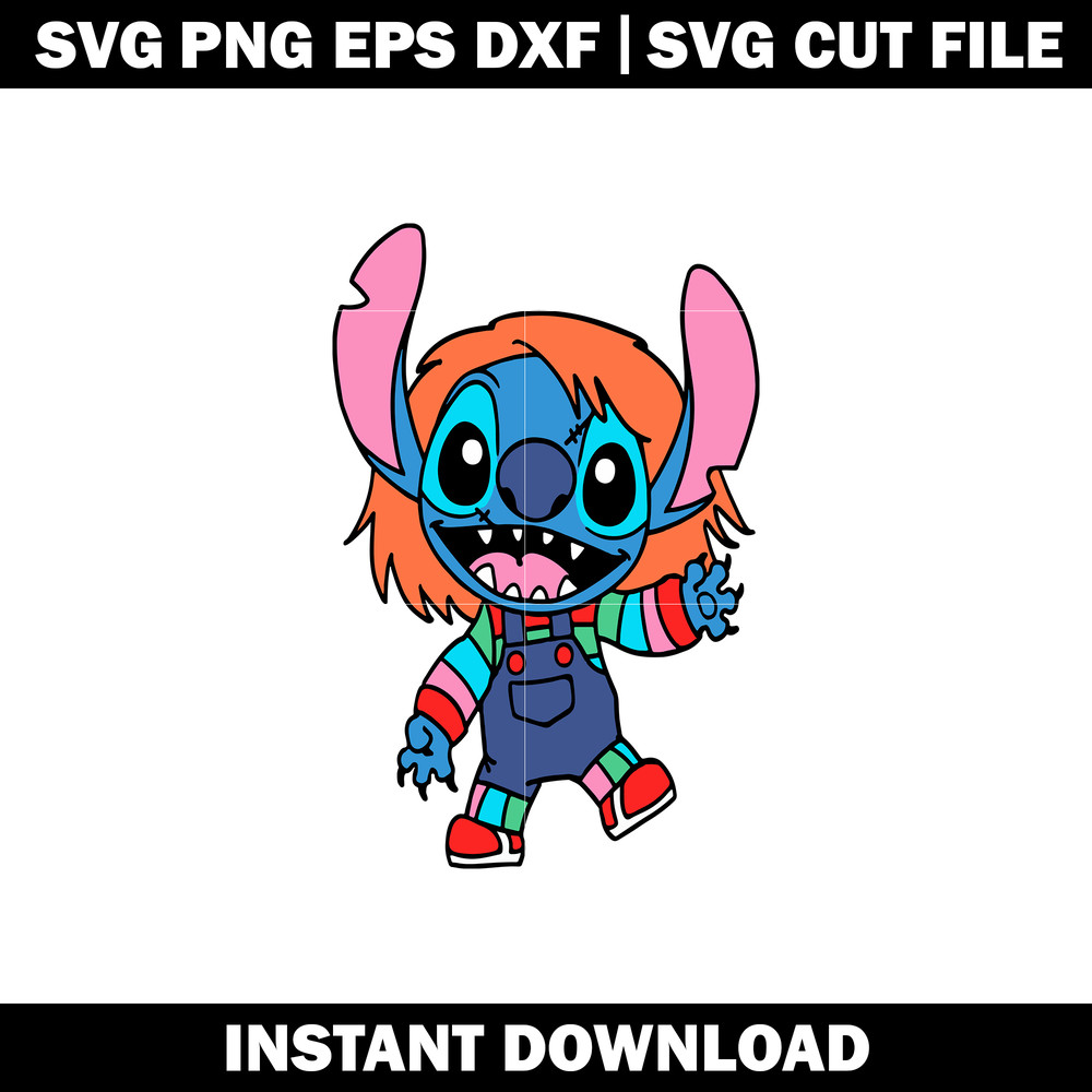 Halloween Stitch Chucky Good Guy svg