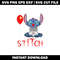 Stitch Pennywise Balloon logo svg
