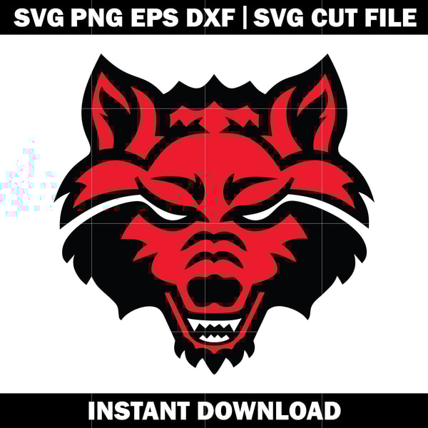 Arkansas State Red Wolves logo Svg, Ncaa png, Logo Sport svg | Inspire ...