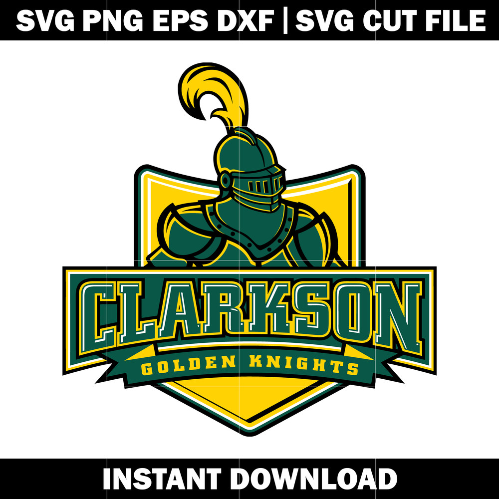 Clarkson University Mascot Logo Svg