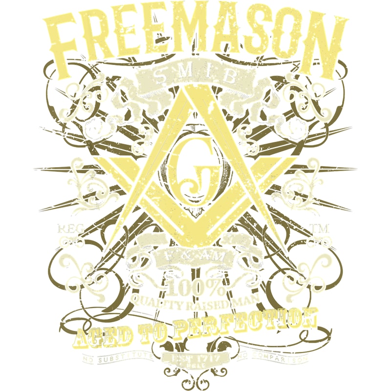 Masonic Shirt Est 1717 Classic Vintage Distressed Style.png